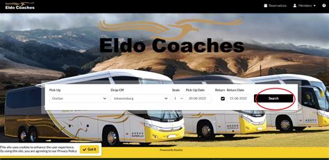 www.eldocoaches.co.za bookings